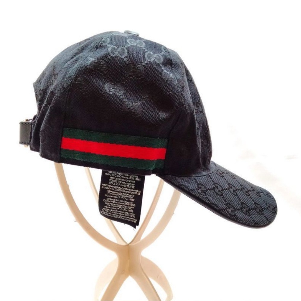 Gucci sherry line black baseball cap XL